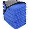 Set med 6 Mikrofiber Rengöringsdukar för Bil tvätt, Hem