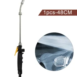Set med vattenspraymunstycke för högtrycksträdgårdstvättar 30/48/56cm slangstav biltvätt för rengöring av trottoarer trätillbehör