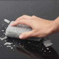 Silverglans Kudde 4-pack Diskborste Svamp Scourge Lurex Svamp Perfekt för beläggning av kastruller, stekpannor, keramiska spisar