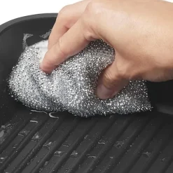 Silverglans Kudde 4-pack Diskborste Svamp Scourge Lurex Svamp Perfekt för beläggning av kastruller, stekpannor, keramiska spisar