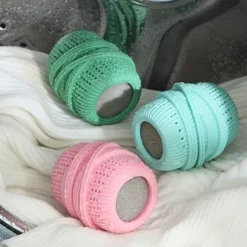 Sköljmedel Ball Dispenser Återanvändbar mjuka kläder Tvättbollar för tvättmaskin 3 Colors