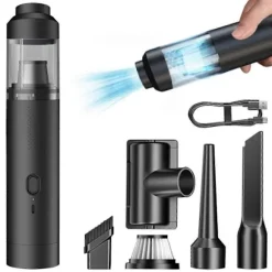 Slim V8 Mate Sladdlös Bil Dammsugare Hög Effekt 12000Pa/30AW, Handhållen Dammsugare Sladdlös Portabel Dammsugare för Bil-Perfekt black