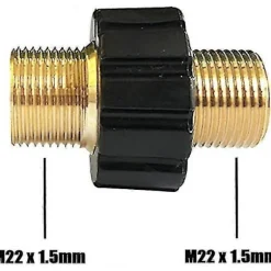 Snabbkoppling för slang, M22 x 1,5 Dubbel hane högtryckstvättadapter Kompatibel Karcher HD & HDs högtryckstvätt (14 mm diameter)