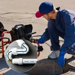 (Specialerbjudande) 15m Rörrensare för Kärcher Högtryckstvätt Bredare Professionell rörkompatibel K2-K7/HD/HDS 180bar 60c °