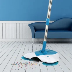 Spin Hand Push Broom Justerbar Sopa Utrustning Hem