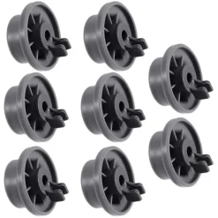 8st Diskmaskin Hjul Hållbar 165314 Diskmaskin Nedre Rack Hjul Ersättning Passar för Whirlpool och gray