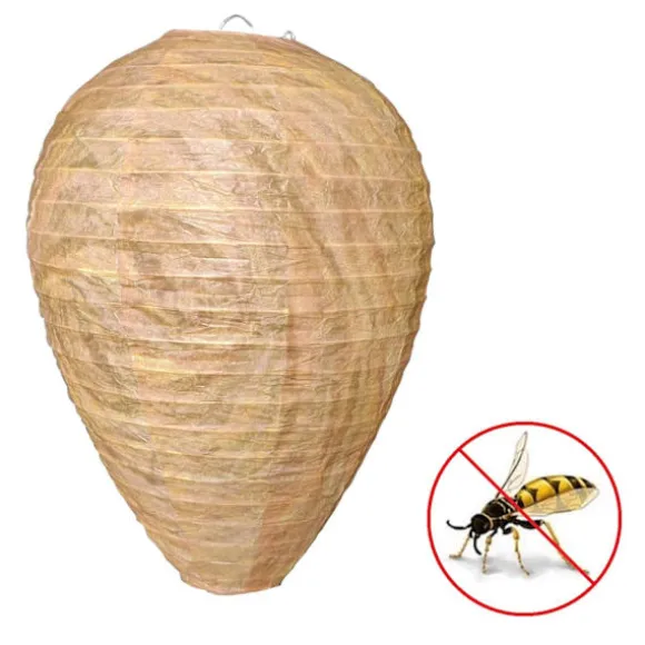 4st Getingfällor giftfritt lockbete av papper, avskräckande för bin - Getingbo Beige