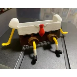 Söt tecknad svamphållare med svamp, kökssvamphållare för Spongebob, kökssvampar