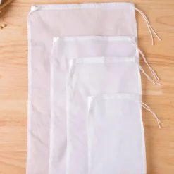 2st Återanvändbara nötmjölkspåsar Silar Nylon L