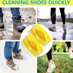 Stadig tvättmaskinspåse för skor av alla slag - Har dragkedja och en mjuk, skyddande insida, perfekt för sneakers och Eve [DB] Yellow