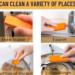 Stainless Steel Scratch Eraser Kit, Kitchen Magic Cleaning Eraser, Removes Residue, Water Marks and Grease from Appliances