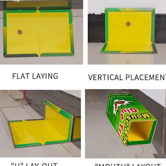 Sticky Mouse Board Mouse Trap Sticky Board, Strong Stickiness, Mouse Trap 3 Packs