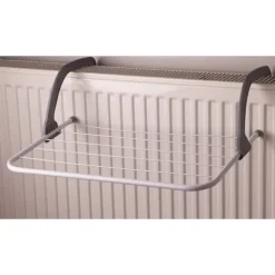 5-stångs hopfällbar radiator torkställning radiator handdukshållare klädtork torkställningsstång Grey