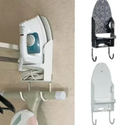 Strykbräda Dörr Väggmontering Förvaringsställ Hängare - Färg Svart - Hs