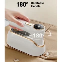 Strykmaskin Portabel Mini LED-skärm 3-Nivå Justerbart Ångstrykjärn