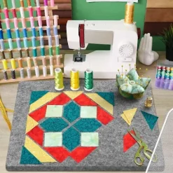 Strykmatta i ull för quiltare, ullpressmatta, lättstruken strykmatta som behåller värmen för quiltning och