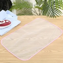 Strykningsmatta Värmeskyddande Pressdyna Tyg Polyester för Hemtvätt Ljusrosa 40x60cm/15.75x23.62in