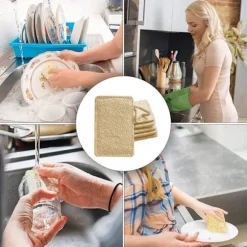 Svamp, tvättbar, återanvändbar, disktrasor