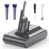 SWAREY-batteri för Dyson V7-serien 4000mAh 21,6V Li-ion med 2 filter och 1 borste och skruvmejsel