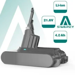SWAREY-batteri för Dyson V7-serien 4000mAh 21,6V Li-ion med 2 filter och 1 borste och skruvmejsel