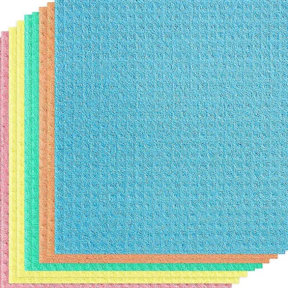 Swedish Dishcloths - 10-pack Eco-Friendly Cleaning Cloths - Absorbent and Reusable (FMY) 10 10