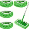 Swiffer Mopp Ersättningsdyna, Platta Golvmoppduk, Tvättsbar och Hållbar Ersättningsmoppduk, Dammmopphuvud, Användning i Våt och Torr
