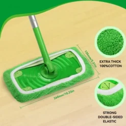 Swiffer Sweeper Mopp Ersättningsdynor, Dukar för Swiffer Golvmopp, Återanvändbart Överdrag 4 Pcs
