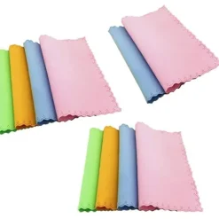 sysy 10-pack Rengöringsglasögon Mikrofiberduk Ekonomisk Solglasögon Skärm Rengöringsduk Glasögon A (FMY)