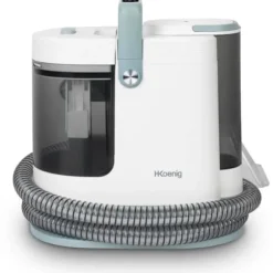 Textiltvättare för varmt vatten och ånga - H.KOENIG TWT99 - 1700 W - 2 borstar vitt och blått