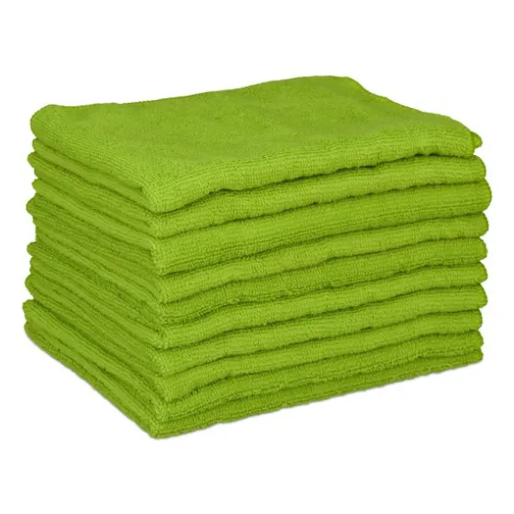 TG relaxdays 10 st mikrofiberdukar 40x30 gröna