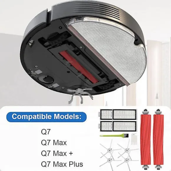 Tillbehör till Q7 / Q7 Max / Q7 / Q7 Plus, borste kit robotdammsugare tillbehör