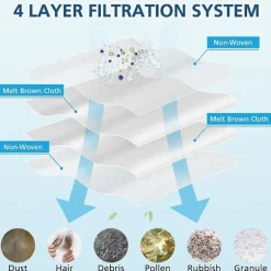 Tillbehörssats för Dreame L20 Ultra/l30 Ultra dammsugare Huvudsidoborste Hepa-filter Moppduk Dammsugarpåsar Delar [DB]