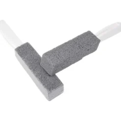 Toalett Badrum Rengöring Pimpsten Rostfritt Stål Fin Sandborste med Handtag (2-pack)_yux
