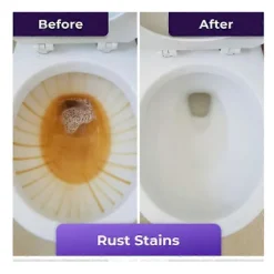 Toalettrengöring, Insta-Action Fizzclean-skum för skinande ren toalett, Eliminerar fläckar på 20 min, Skrubbfri rengöring, Kraftfull djuprengöring