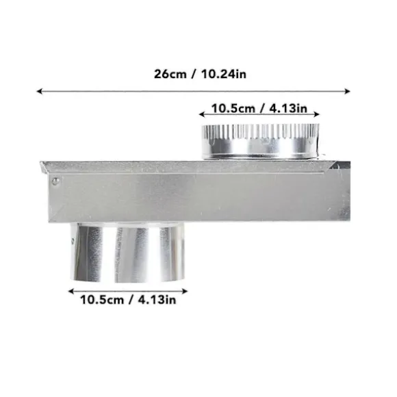 Torktumlare Ventilationskit Aluminiumlegering Slät Innervägg Universal Torktumlare Ventilationsperiskop Ersättning