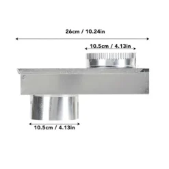Torktumlare Ventilationskit Aluminiumlegering Slät Innervägg Universal Torktumlare Ventilationsperiskop Ersättning