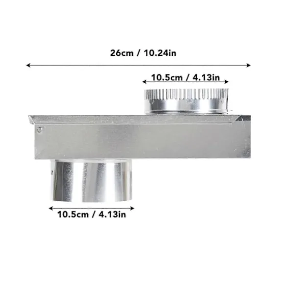 Torktumlare Ventilationskit Aluminiumlegering Slät Innervägg Universal Torktumlare Ventilationsperiskop Ersättning