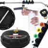 T-Racer 15 Tvaetborste Set – Roterande Arm | 5 Munstycken | Skumpistol 1000Ml | Kompatibel med Lavor, Parkside