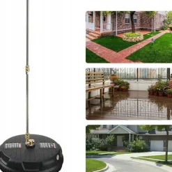 T-Racer 15 Tvaetborste Set – Roterande Arm | 5 Munstycken | Skumpistol 1000Ml | Kompatibel med Lavor, Parkside