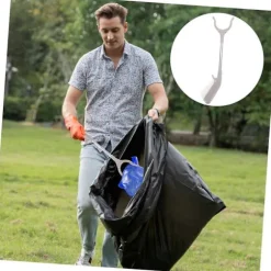 Trash Picker 2-pack Ergonomisk Lättviktig Avfallssamlare Hopfällbar Gripare för Seniorer och Trånga Utrymmen