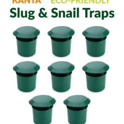 Trädgårdssnigel- och snigelfälla Miljövänlig giftfri plast Skadedjursfångare Låda Säker Utomhus Trädgårdsblommor (8-pack)