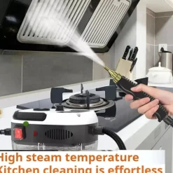 Tryckångrengörare 2500W Hög Temperatur, 1200ml Stor Tank (Vit)