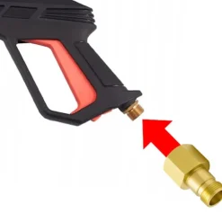 Tryckpistol Fortis 4000 PSI + 5 Quick Connect Munstycken – M22 | Adapter EasyLock | Kompatibel med Karcher HD, Lavor, Parkside