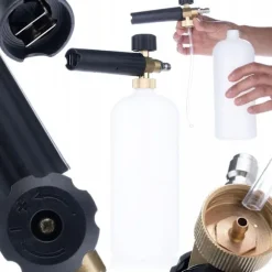Trycktvattarpistol 4350PSI 22Mm med Skumpistol 1000Ml – Ergonomisk | Snabbkoppling | Kompatibel med Karcher, Lavor