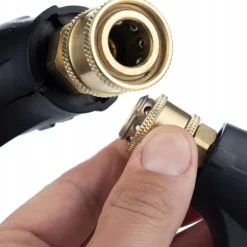 Trycktvattarpistol 4350PSI 22Mm med Skumpistol 1000Ml – Ergonomisk | Snabbkoppling | Kompatibel med Karcher, Lavor