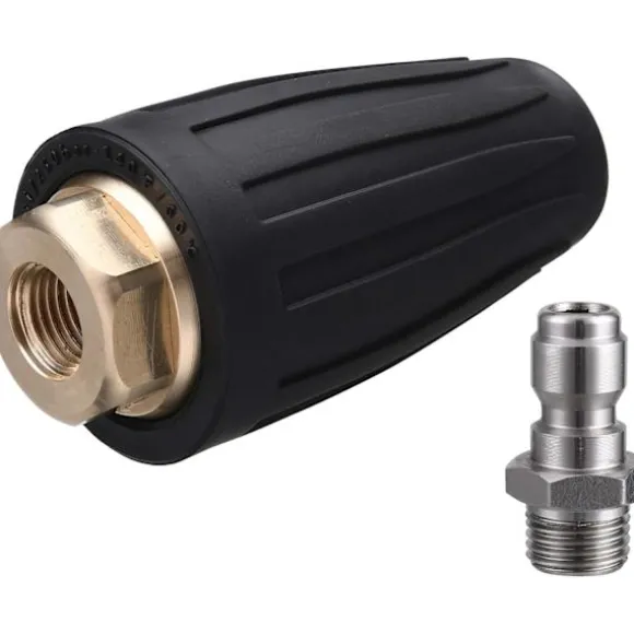 Trycktvätt Turbo Munstycke, Roterande Munstycke 5 Munstycken, 1/4" Snabbkoppling, 3600 PSI
