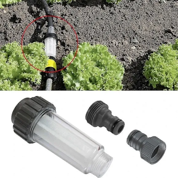 Trycktvätt Vattenfilter Kompatibelt med Karcher K2 K3 K4 K5 K6 K7 G3/4' 175psi Vattenfilter Biltvätt Trycktvätt Tillbehör (FMY)