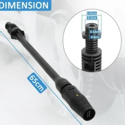 Trycktvättarspistol, 150Bar Pistolsats för Karcher k2 k3 k4 k5 k6 k7 Trycktvättartillbehör med Justerbart Munstycke KLB