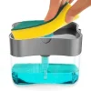 Tvålpump Dispenser Svamp Hållare 2 i 1, Diskmedel Tvålpump Dispenser Box, Tvålpump Dispenser, Spo