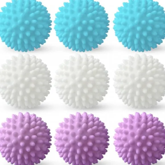 Tvättbollar 9-pack torkbollar för tvättmaskin Tvättbollar
